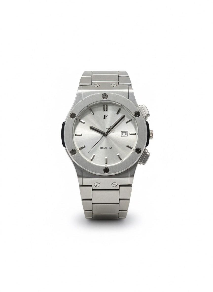 hublot date stainless steel