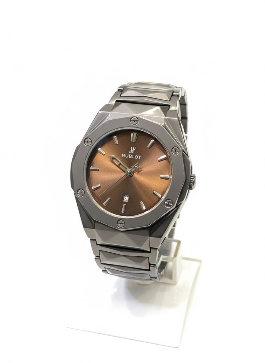 hublot date stainless steel