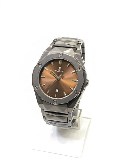hublot date stainless steel