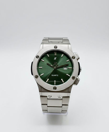 hublot date stainless steel